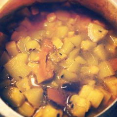 A picture of Bottle gourd vegetable.