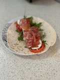 Piadinas con jamón serrano