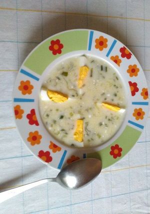 Hagymaszár leves recept fotója