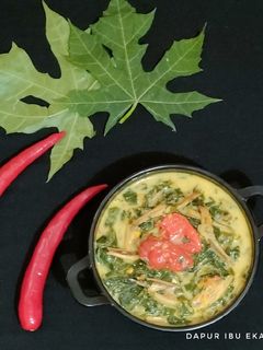 Foto resep Sayur Daun Pepaya Jepang Teri Pedas