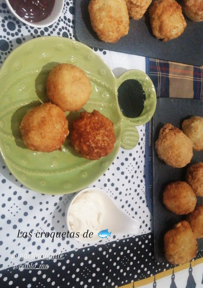 Una foto de Croquetas de arroz y pescado