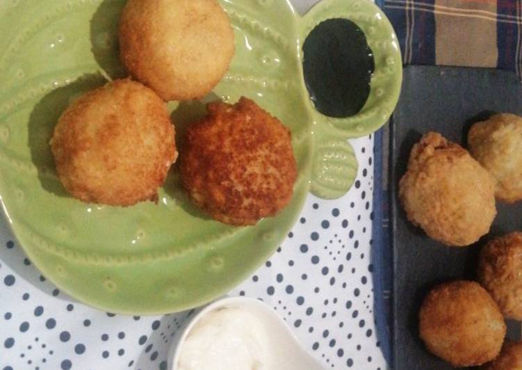 Croquetas de arroz y pescado