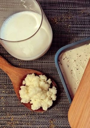 Una foto de Queso crema de kéfir