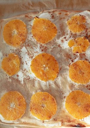 Une photo de Tarte flambée orange