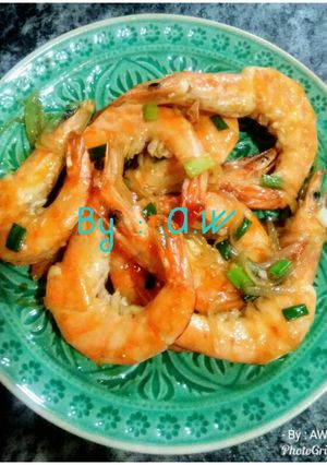 Foto resep Udang goreng saus tiram