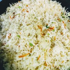A picture of Egg fried rice.