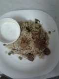 Soya chunks pulao (nutri nuggets)