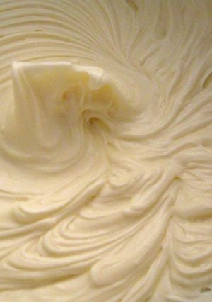 A picture of Coconut Cream Cheese Frosting.
