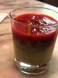 Semifreddo di frutta alle gocce di caramello