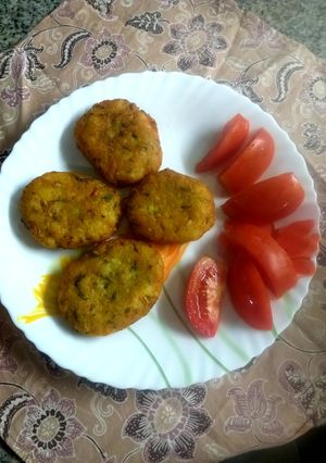 A picture of Potato fish cutletکتلت ماهی.