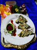 Creamy Spinach Corn Bread Pizza