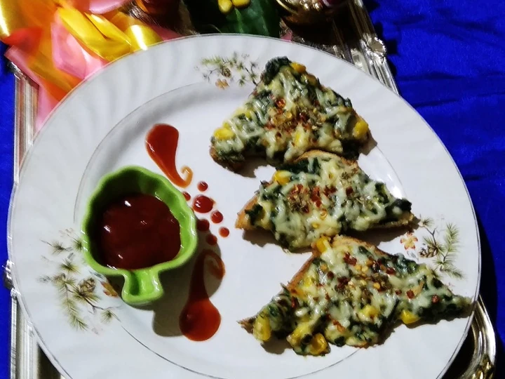 Recipe Creamy Spinach Corn Bread Pizza the Perfect Delicious