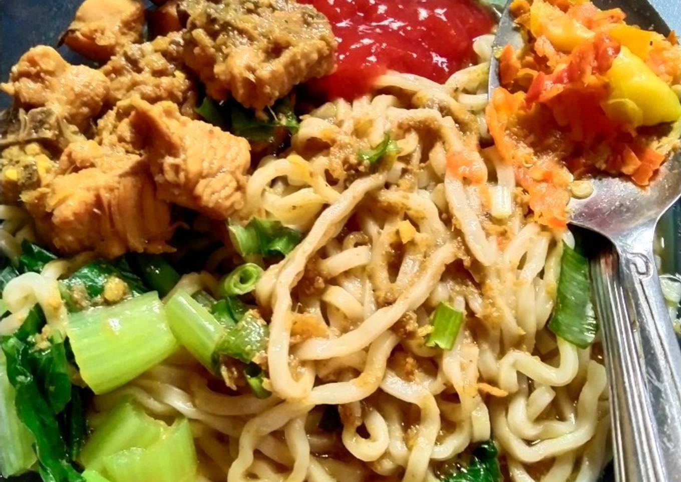 Mie ayam ala Rumahan