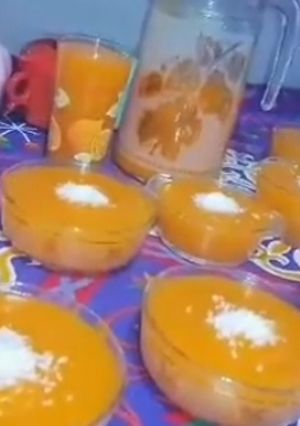 صورة لوصفة مهلبية البرتقال بالجزر تحلية سهلة وبسيطة جداً 🍊🥕🍊🥕
