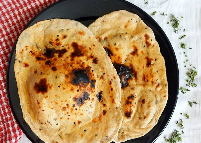 Recipe of Speedy Whole wheat kasuri methi naan