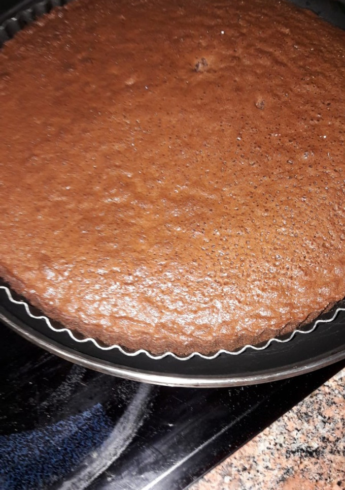 Una foto de Bizcocho de chocolate con yogur
