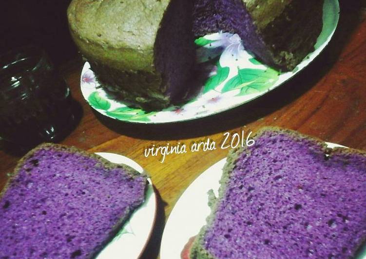 Chiffon taro resep andalan