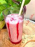 चिया सीड्स तुलसी सीड्स स्ट्रॉबेरी स्मूदी (Chia Seeds Basil Seeds Strawberry Smoothie recipe in Hindi
