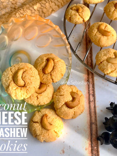 Foto resep Coconut Cheese & Cashew Cookies -Keto