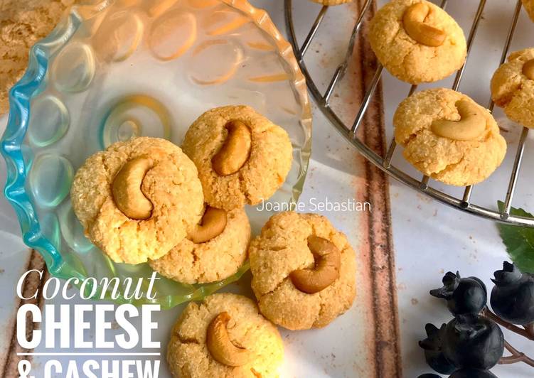 Coconut Cheese & Cashew Cookies -Keto