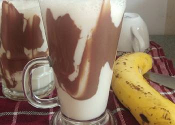 Masakan Unik Banana Nutella Smoothie Sedap Nikmat