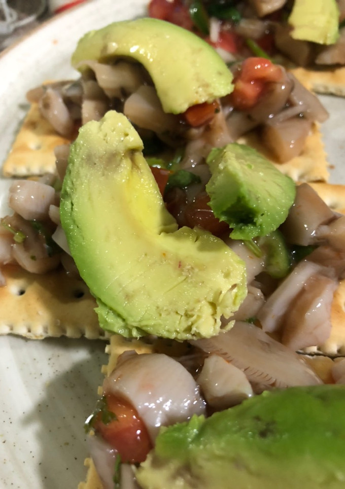 Una foto de Ceviche de setas