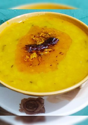 A picture of Kachha aam dal.