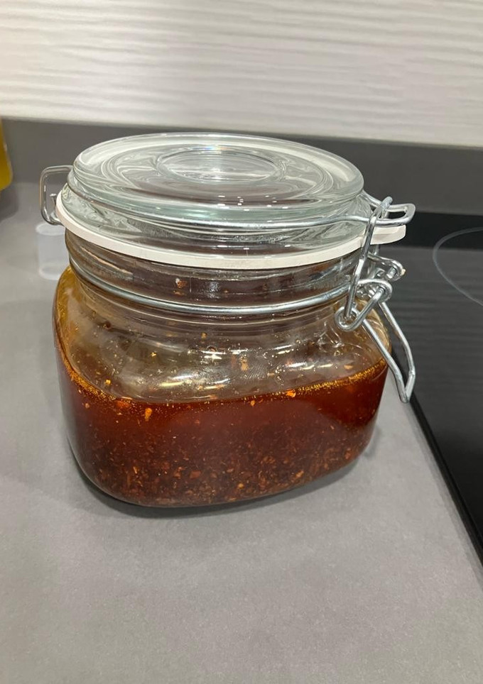 Una foto de Aceite de chiles