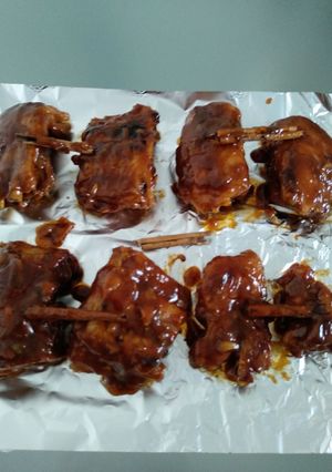 รูปของ ซี่โครงหมูอบซอสบาร์บีคิว