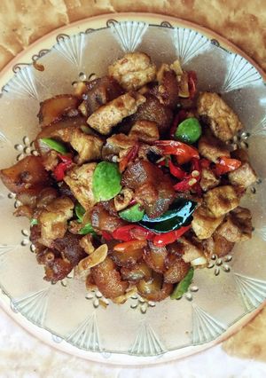 Foto resep Oseng Mercon Kulit sapi