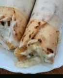 Shawarma bread and shawarma