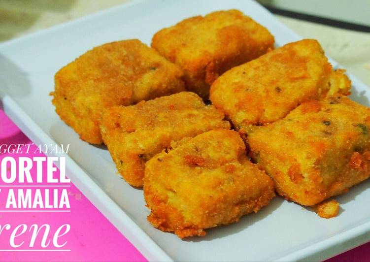 Nugget ayam wortel bau pizza
