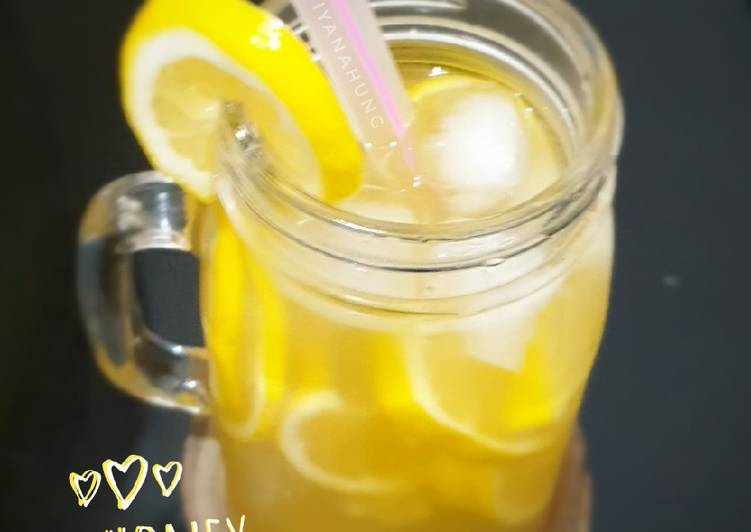 Cara Gampang Membuat Ice Honey Lemon, Lezat Sekali