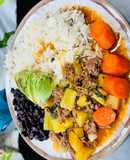 Carne molida con arroz