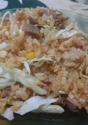 Foto resep Nasi goreng daging sapi plus jagung