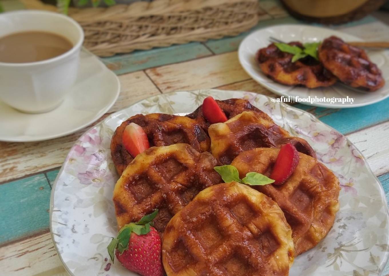 Donat Waffle Caramel