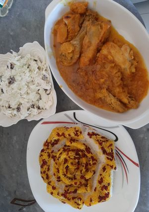 عکسی از دستور مرغ پرتغالی