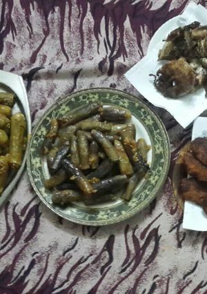 صورة لوصفة محشي باذنجان وكوسه مع صدور فراخ