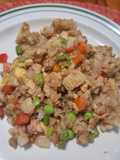 Arroz frito con pollo