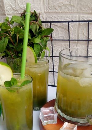Cucumber nd mint (mojito) ainihin hoton girkin