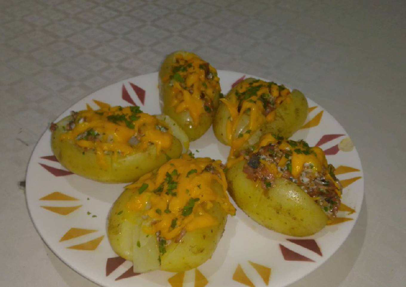 Papa horneada exquisita