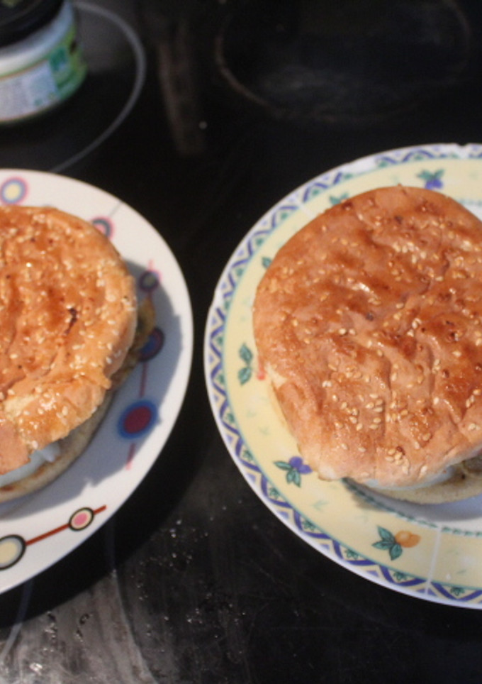 Una foto de Sobras de tortilla con complejo de hamburguesa