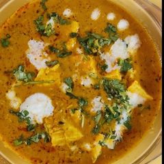 A picture of Butter paneer masala recipe without onion and garlic.