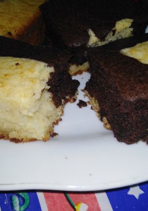صورة لوصفة كيكه اسفنجيه بأقل التكاليف 😋