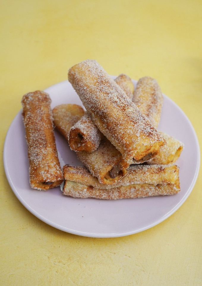 Una foto de Churros rellenos de chocolate