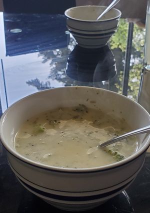 A picture of Broccoli Cheese Soup.