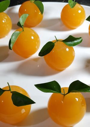 A picture of Agar agar pudding.