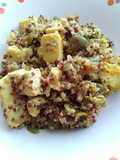 Quinoa dos colores con pollo!