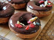 Una foto de donas al horno sin gluten