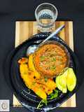 Green bananas(matoke) and minced meat